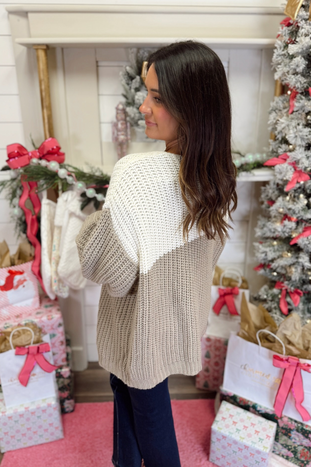 Mocha Mousse Cardigan Sweater