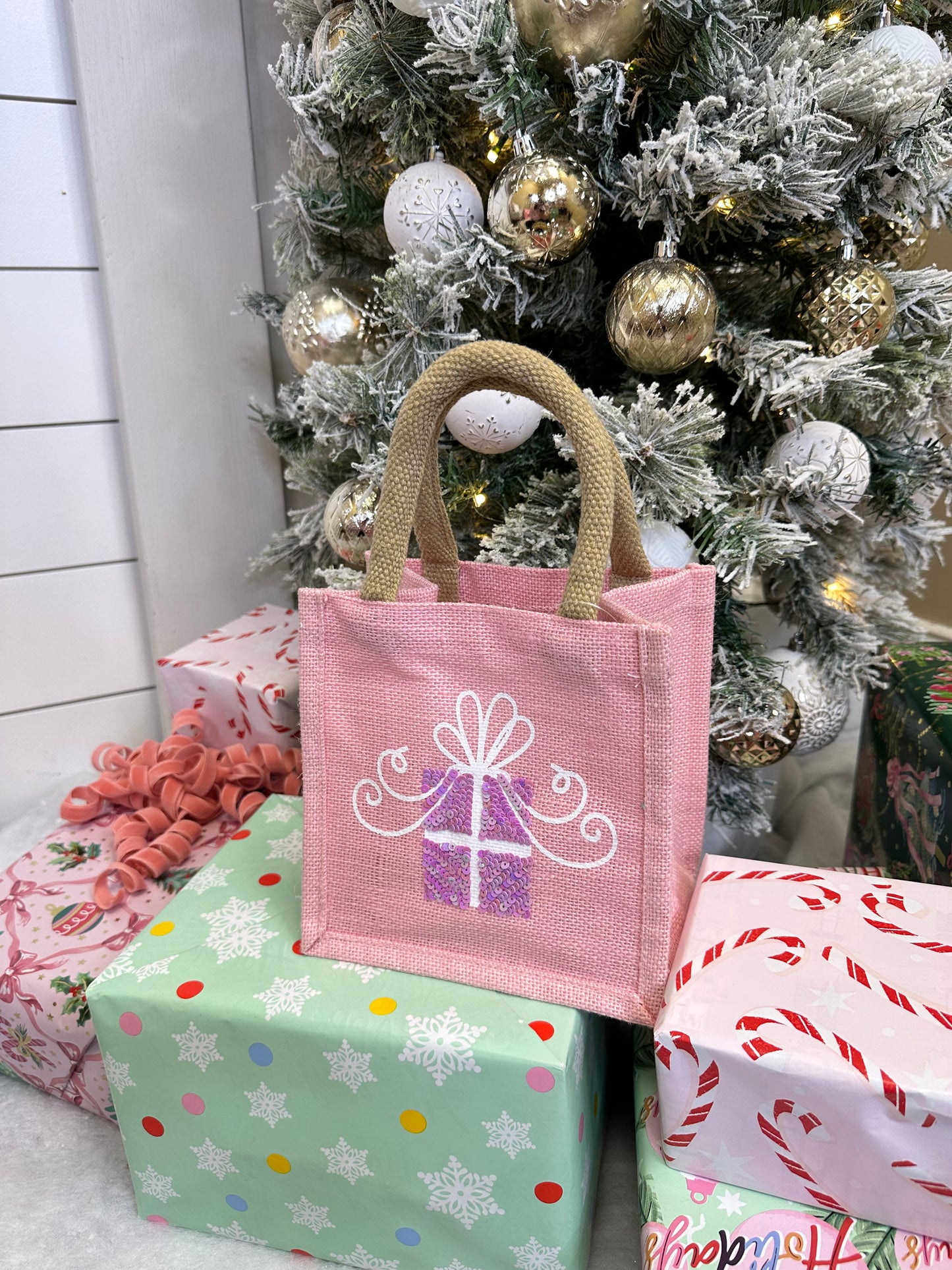 Glitzy Present Tote Bag