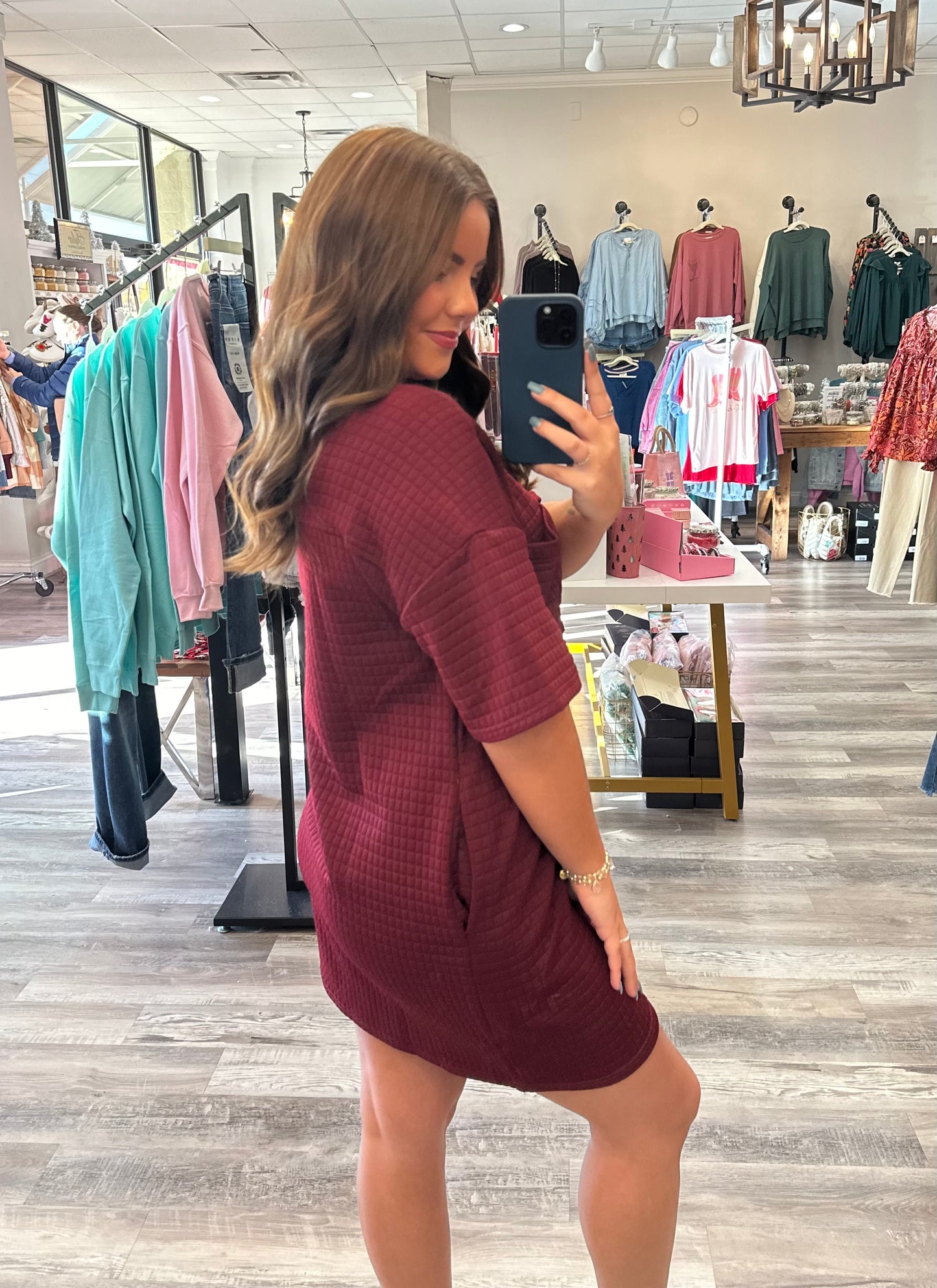 Across Town Textured Dress **Final Sale**