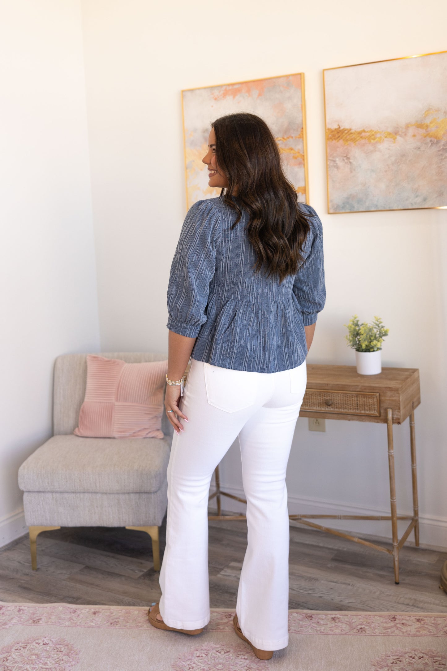 Crisp & Clean Tummy Control Flare Jeans  **Final Sale**