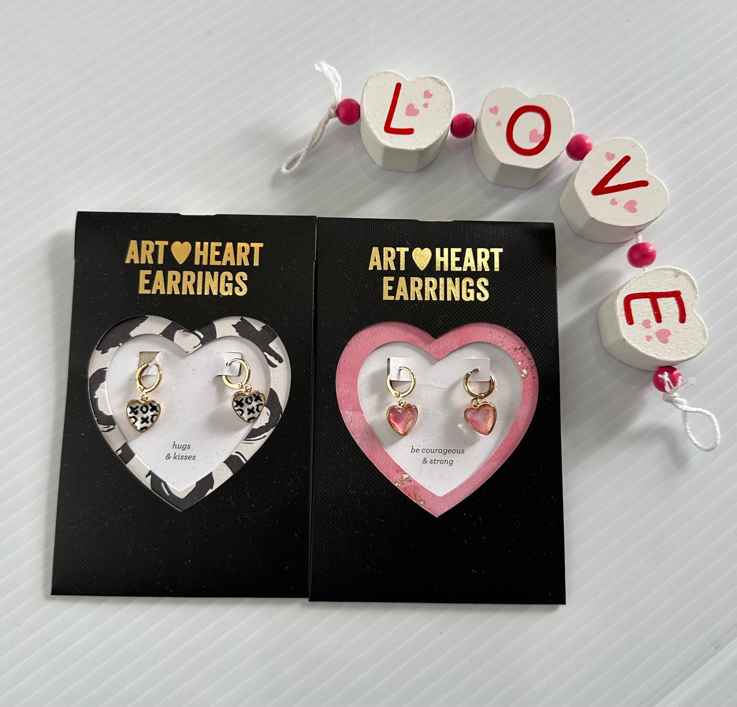 Art Heart Earrings- FINAL SALE