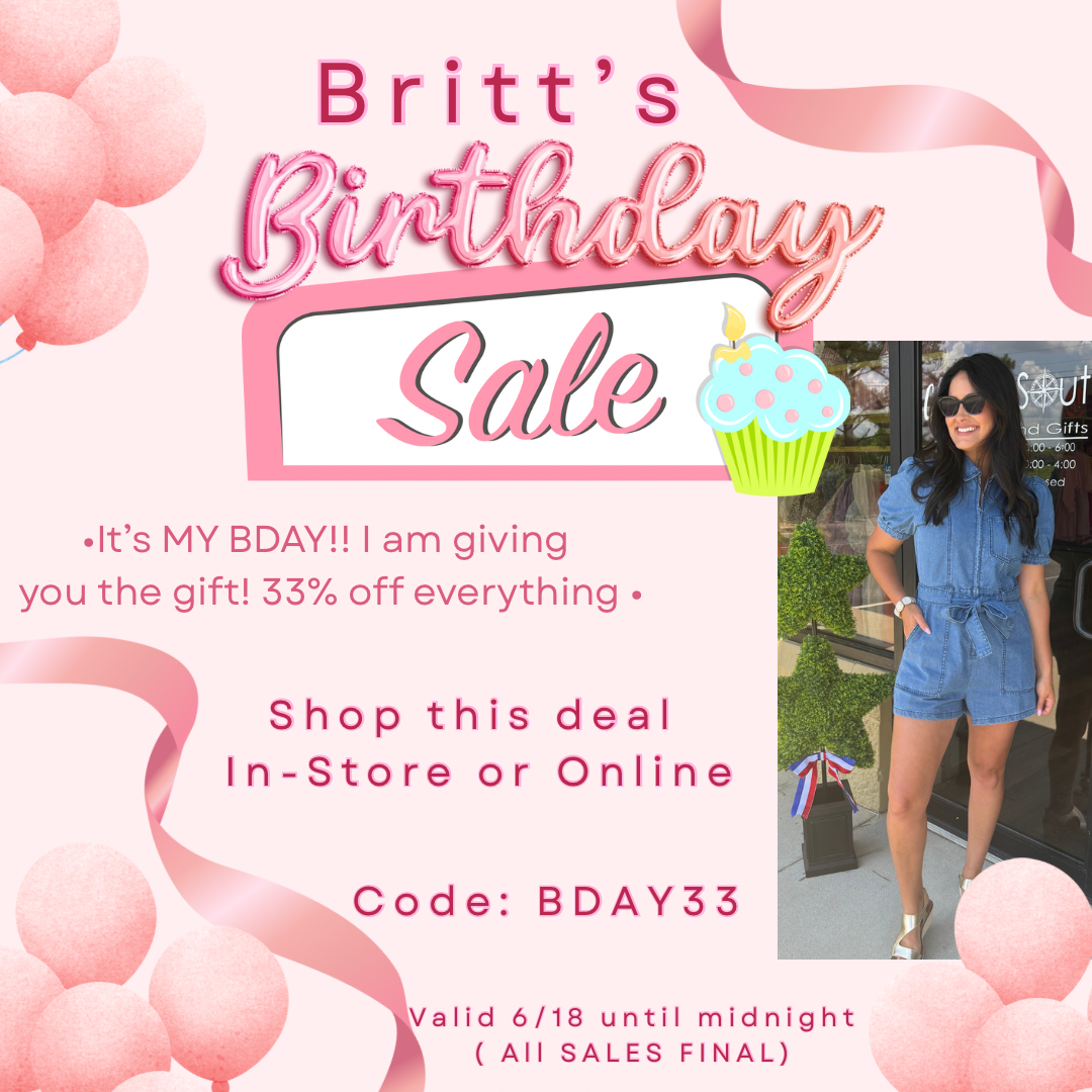 Britt’s BDAY SALE
