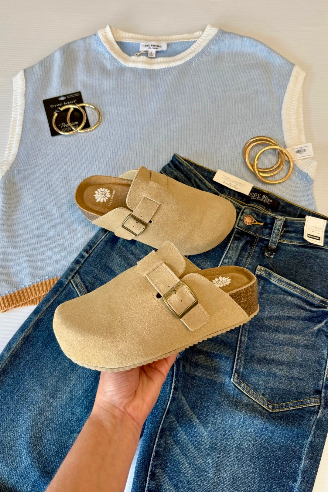 Yellow Box Maire Flatform Clog