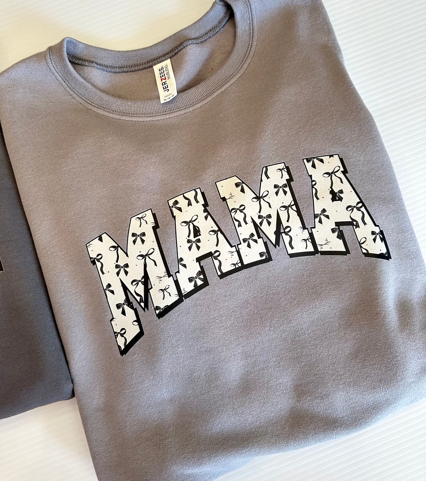 Mama Varsity Bow Sweatshirt - FINAL SALE
