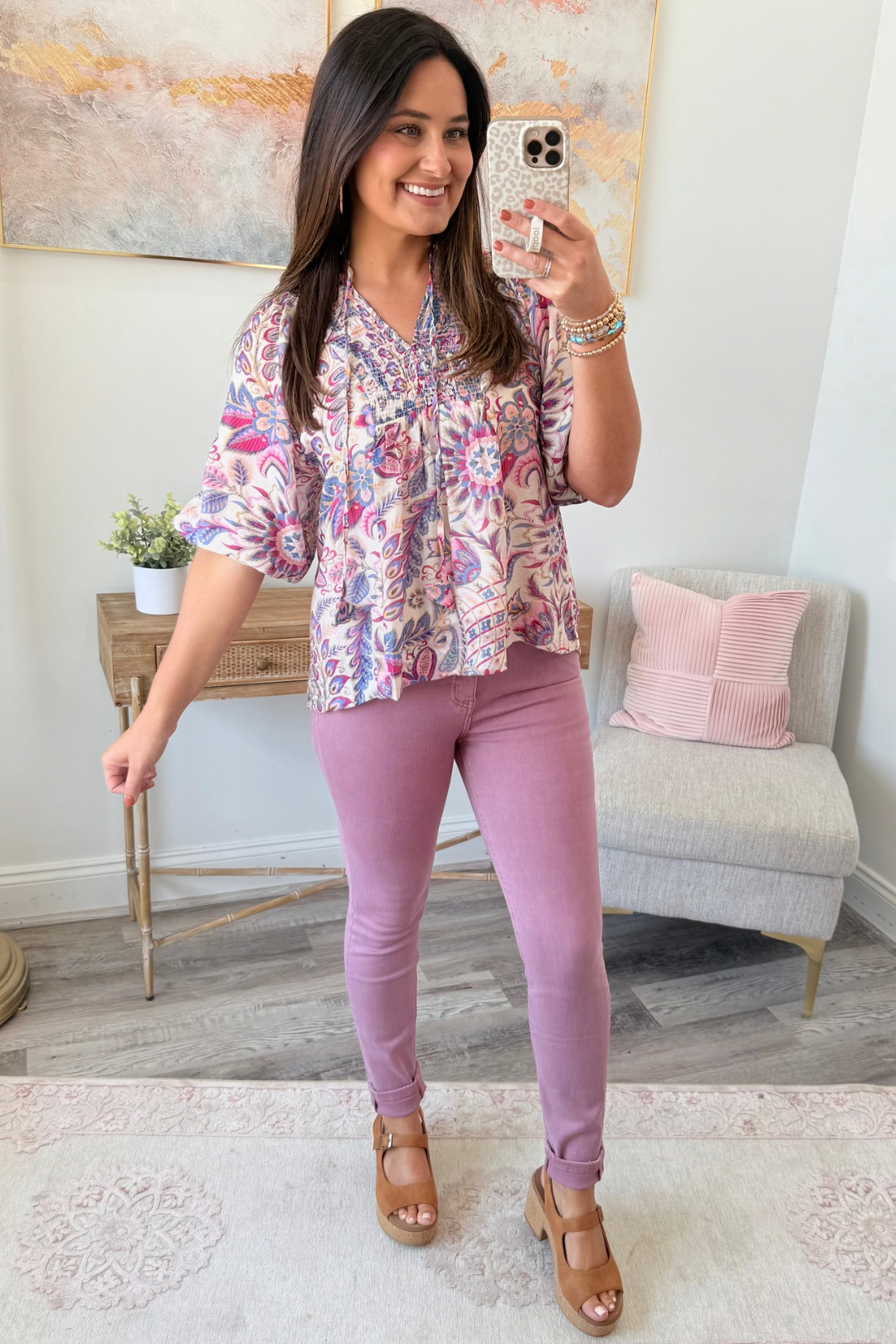 Wistful Mauve Skinny Jean