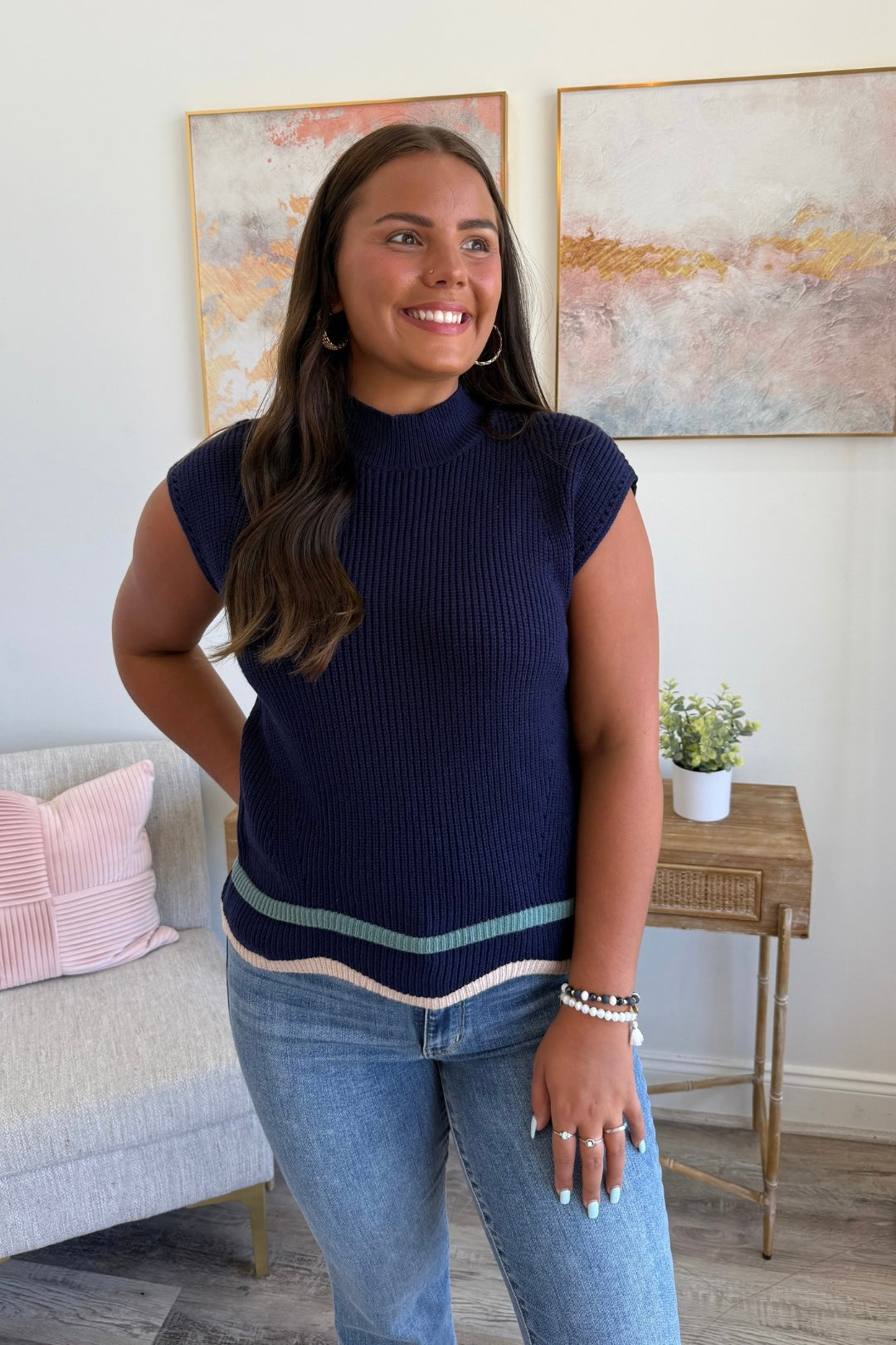 Waveline Sweater Top