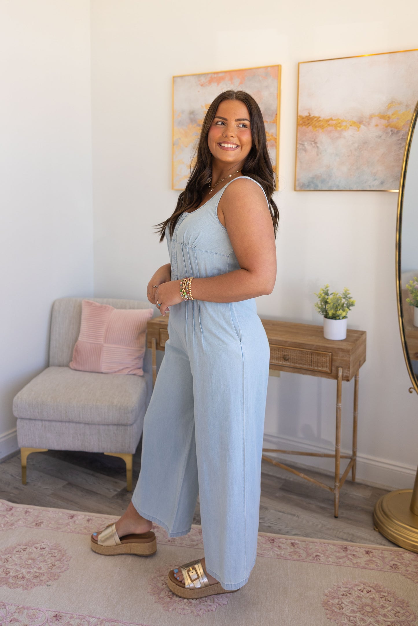 Chambray Chic Jumpsuit  **Final Sale**
