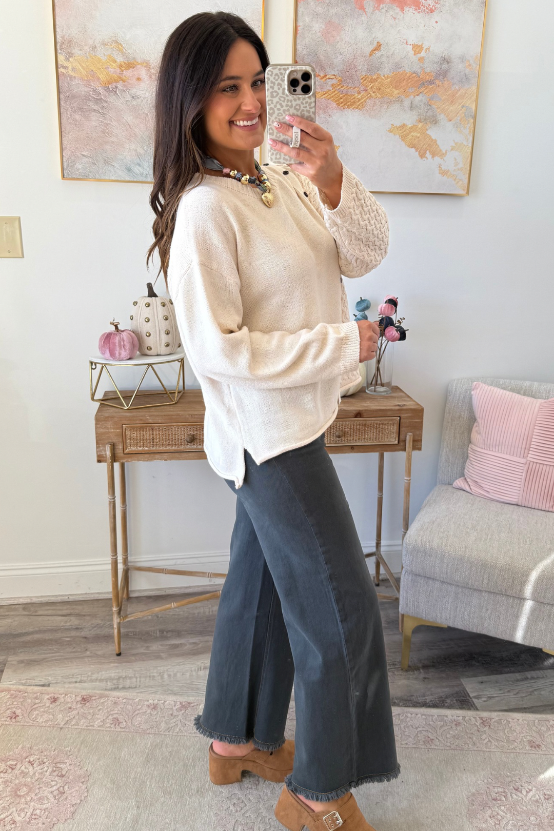 The Button & Flow Sweater