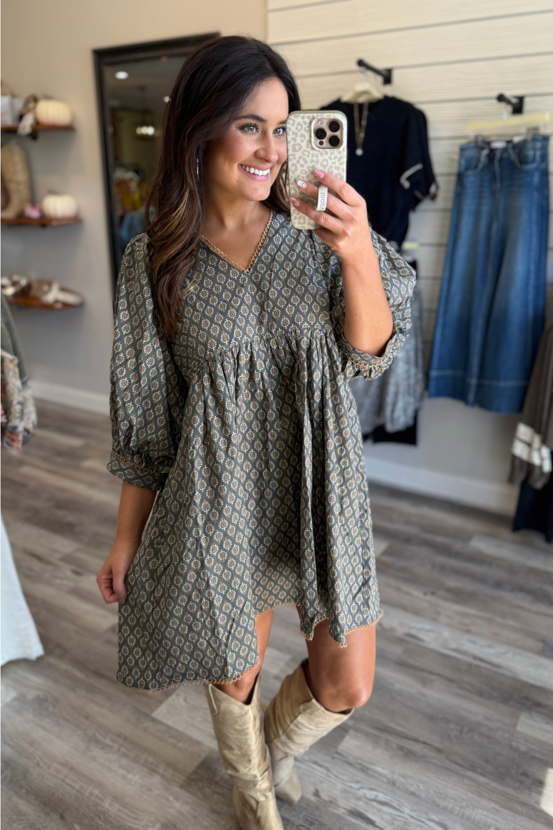 Slate Blooms Dress
