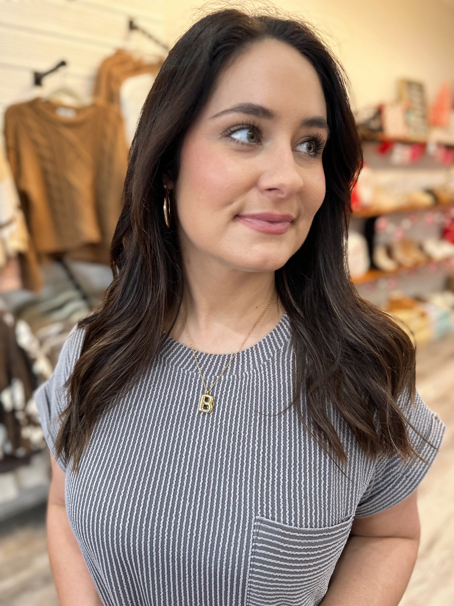 18K Stainless Steel Initial Necklace  **Final Sale**