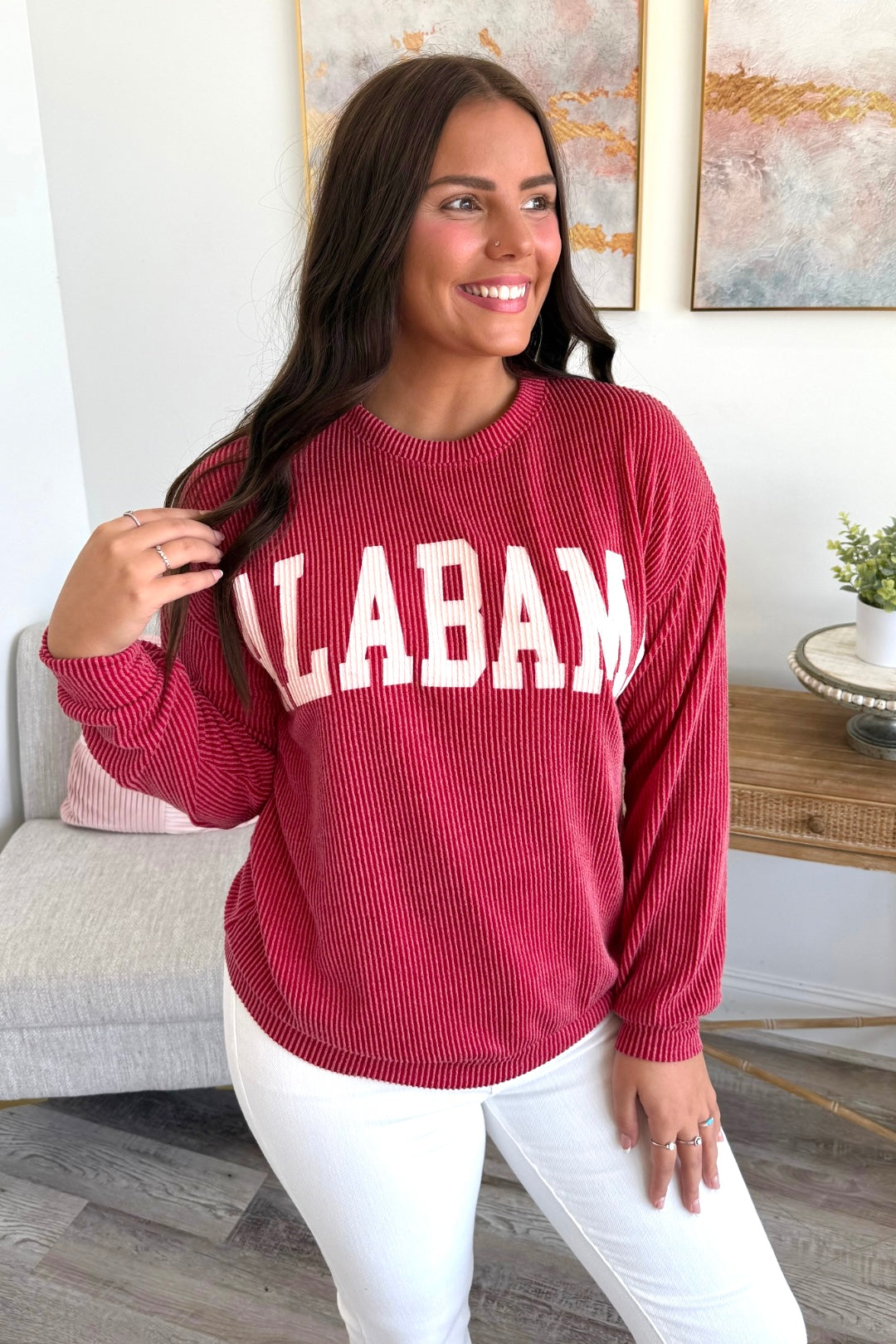 Alabama Ribbed Gameday Top