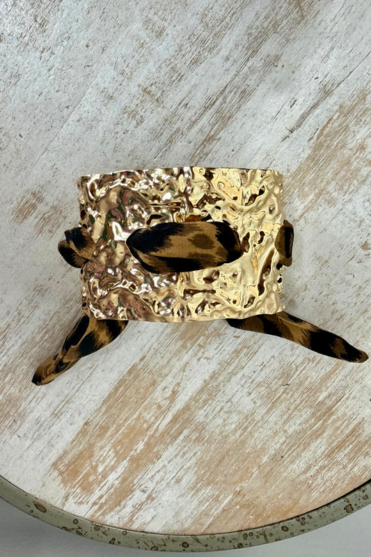 Textured Wild Scarf Cuff Bracelet