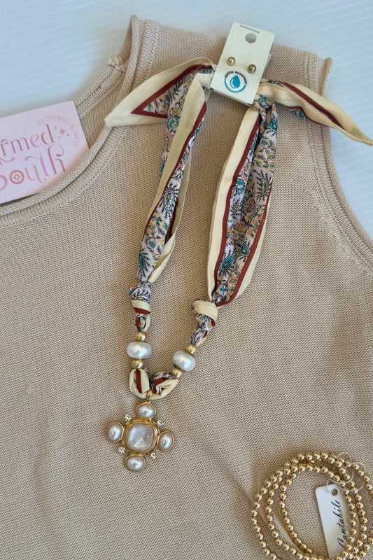 Heirloom Elegance Scarf Necklace