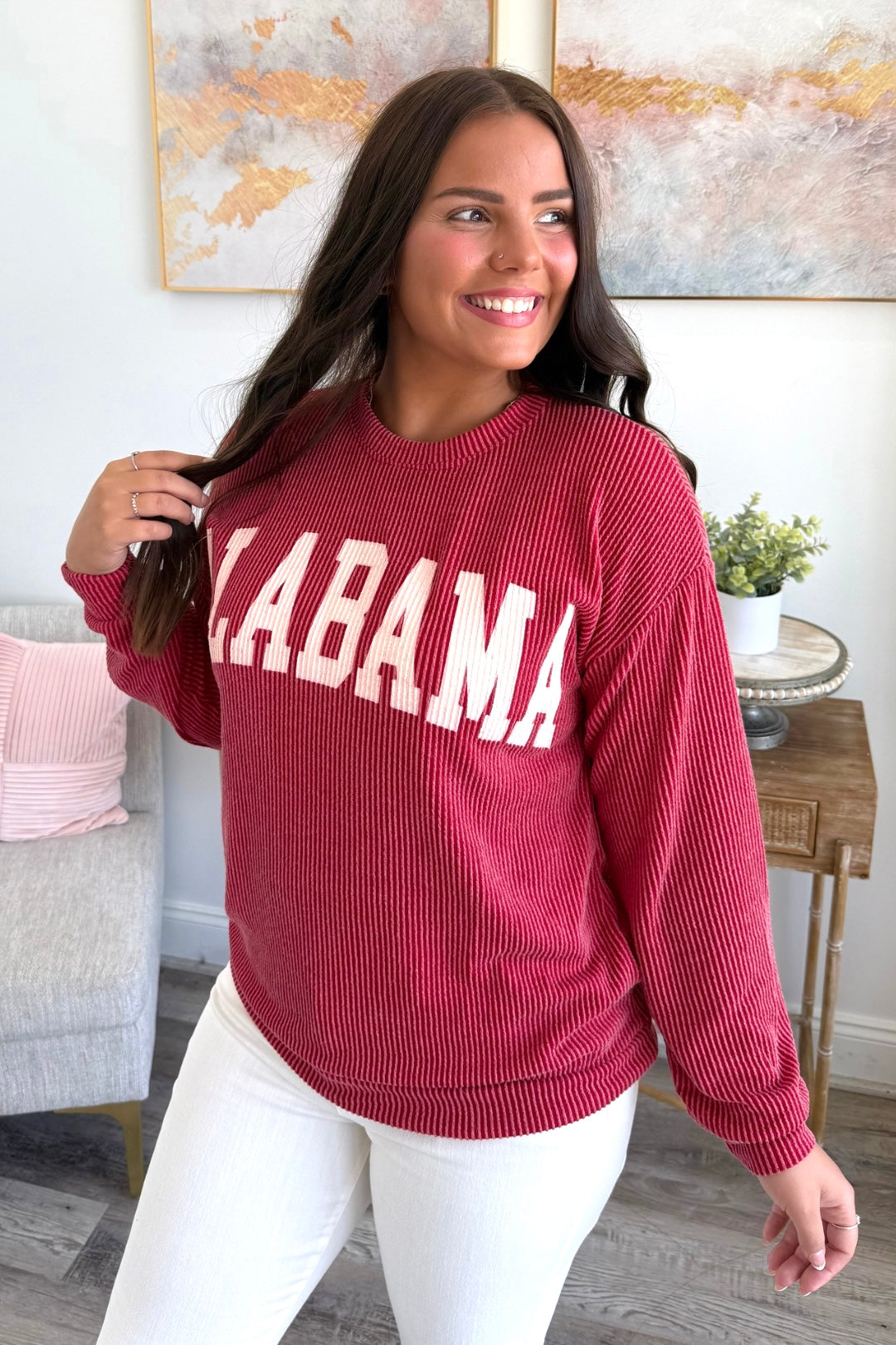 Alabama Ribbed Gameday Top