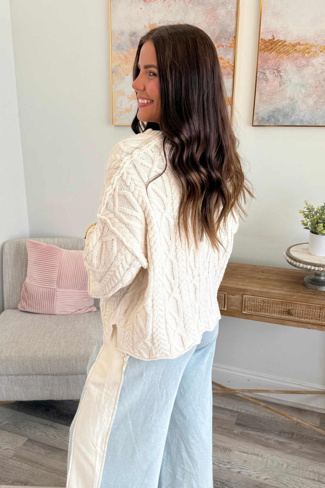 Trend Stitch Sweater Top