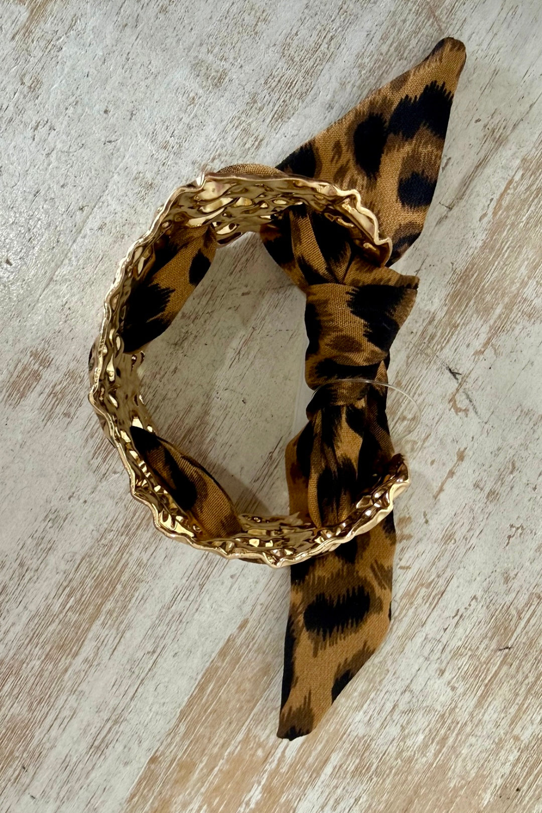 Textured Wild Scarf Cuff Bracelet