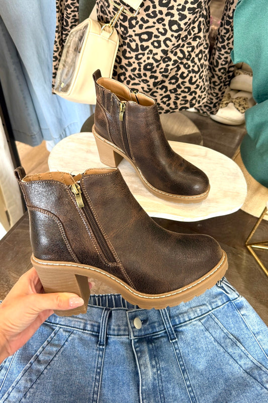 Rookie Top Espresso Bootie