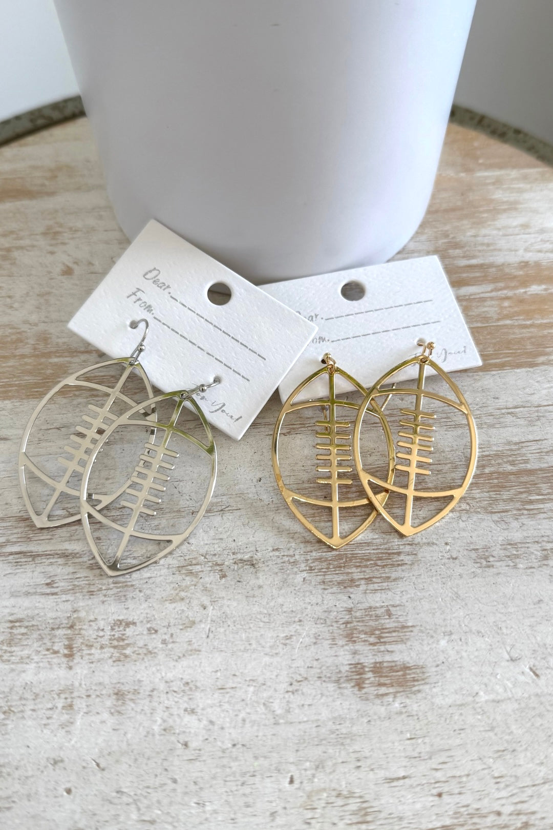 Football Outline Earrings