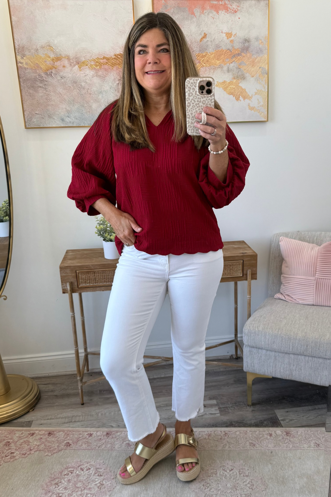 Textured Temptation Top - Curvy