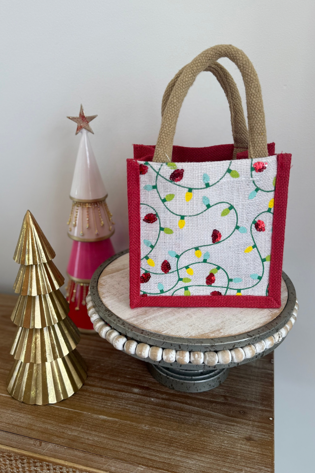 Christmas Lights Small Tote