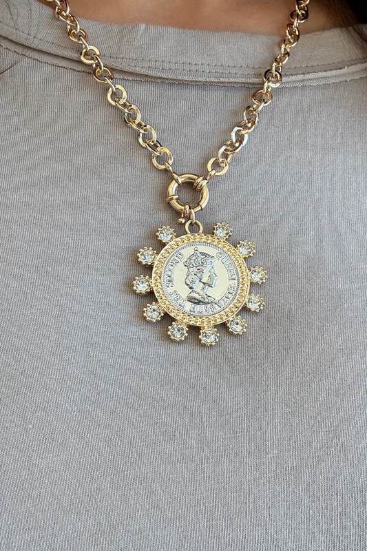 Designer Inspired Coin Necklace