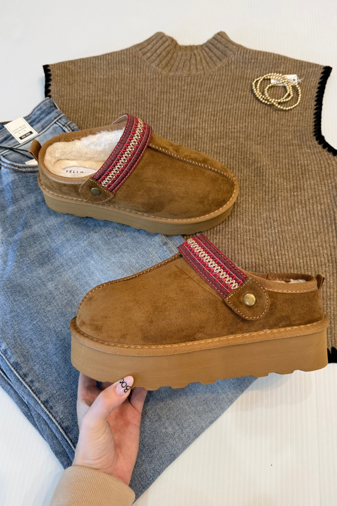 Yellow Box Magda Flatform Clog