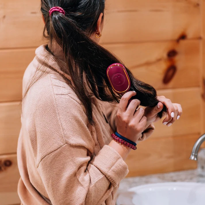 Teleties Mini Boar Bristle Hair Brush