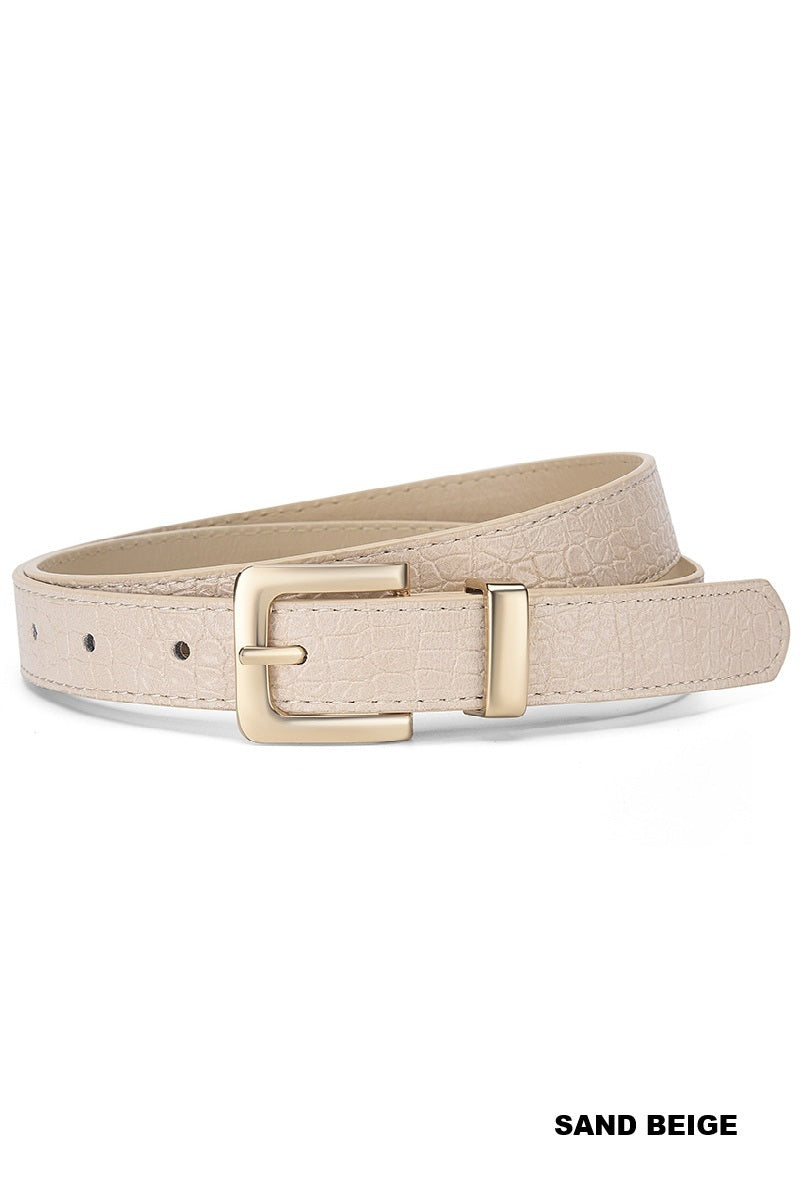 The Statement Croc Belt