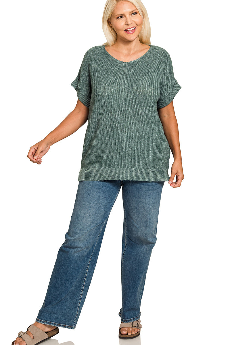 Class Act Sweater Top - Curvy