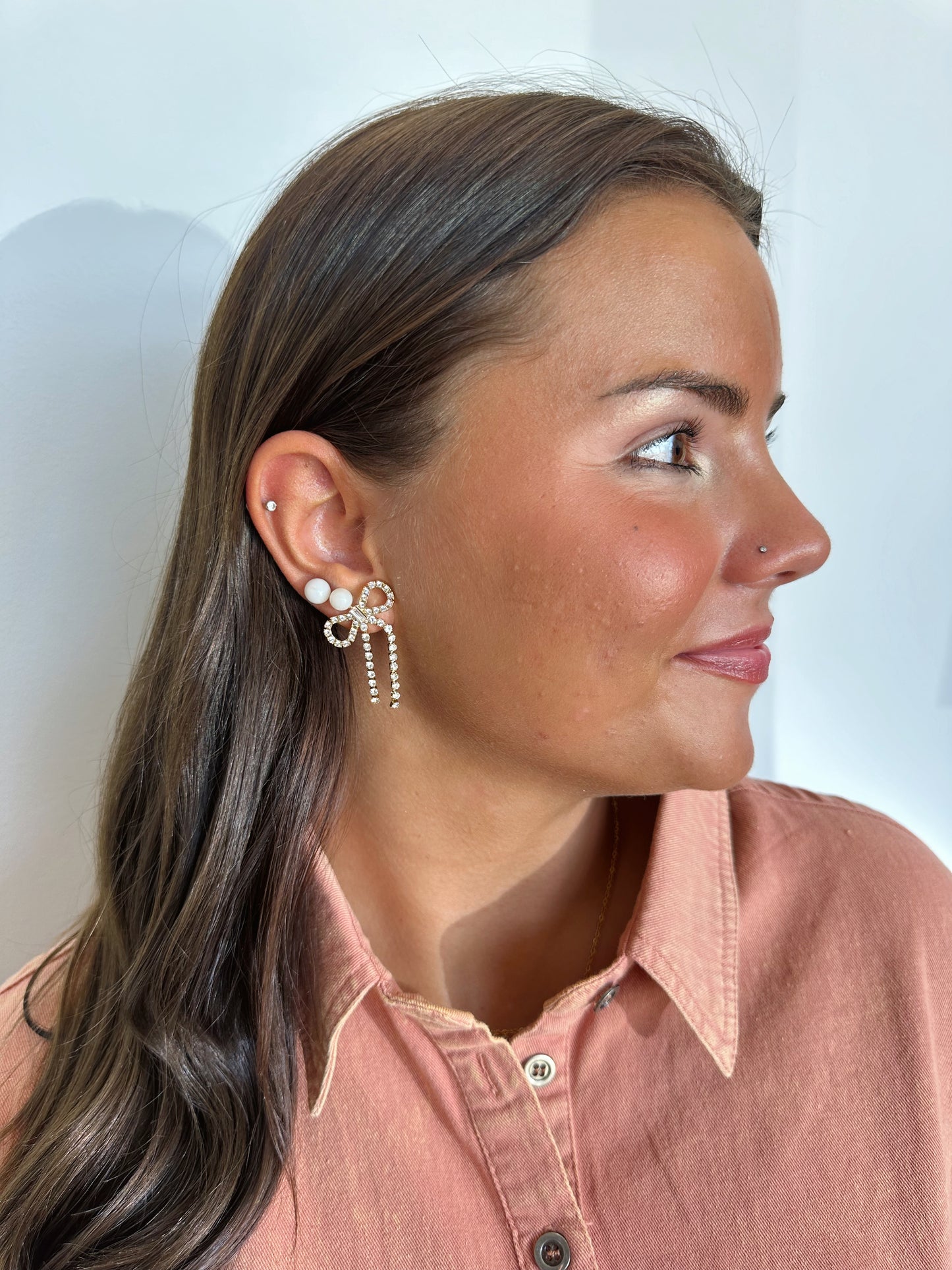 Trendy Bow Drop Earrings