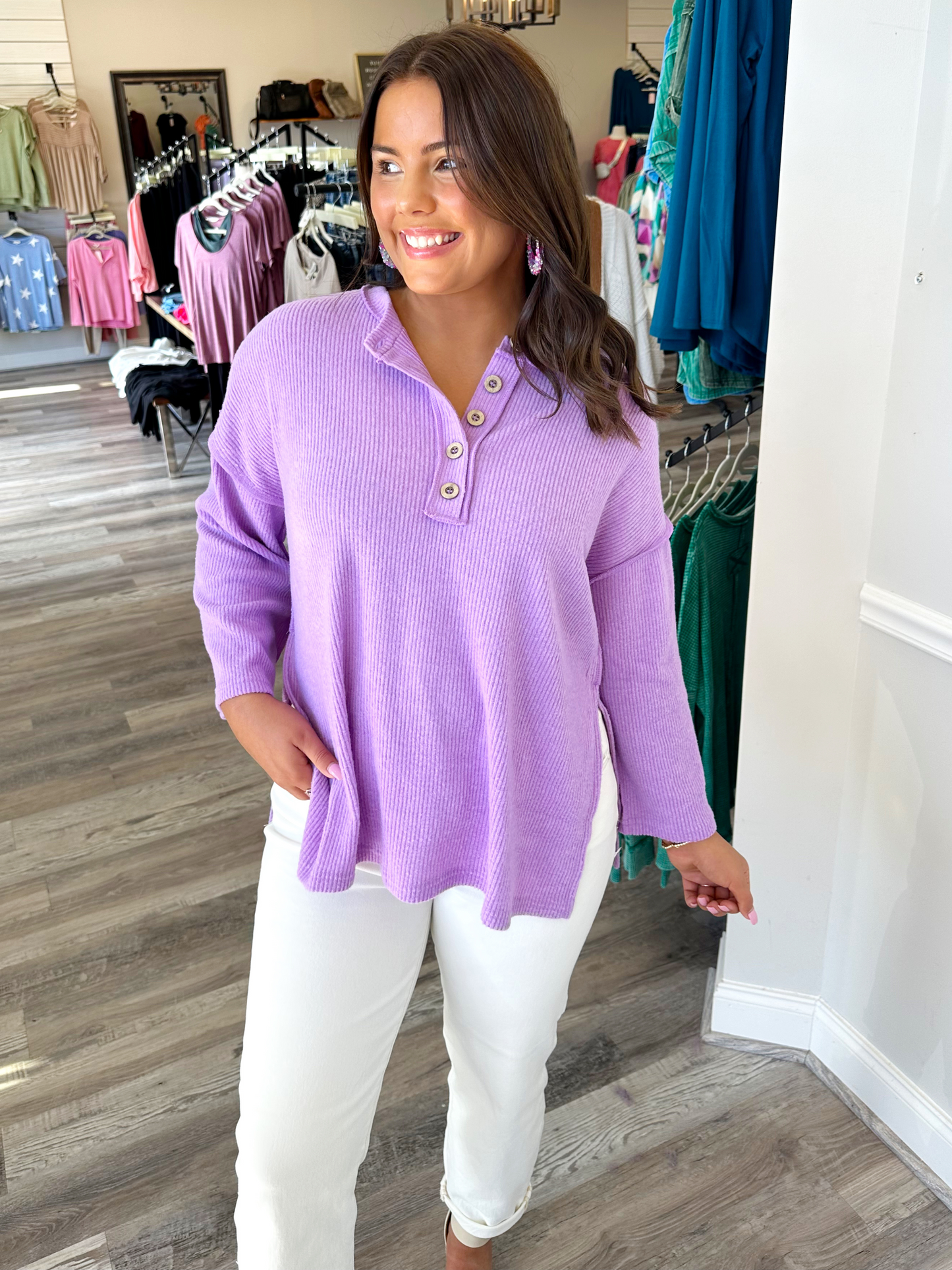 Hacci Henley Sweater