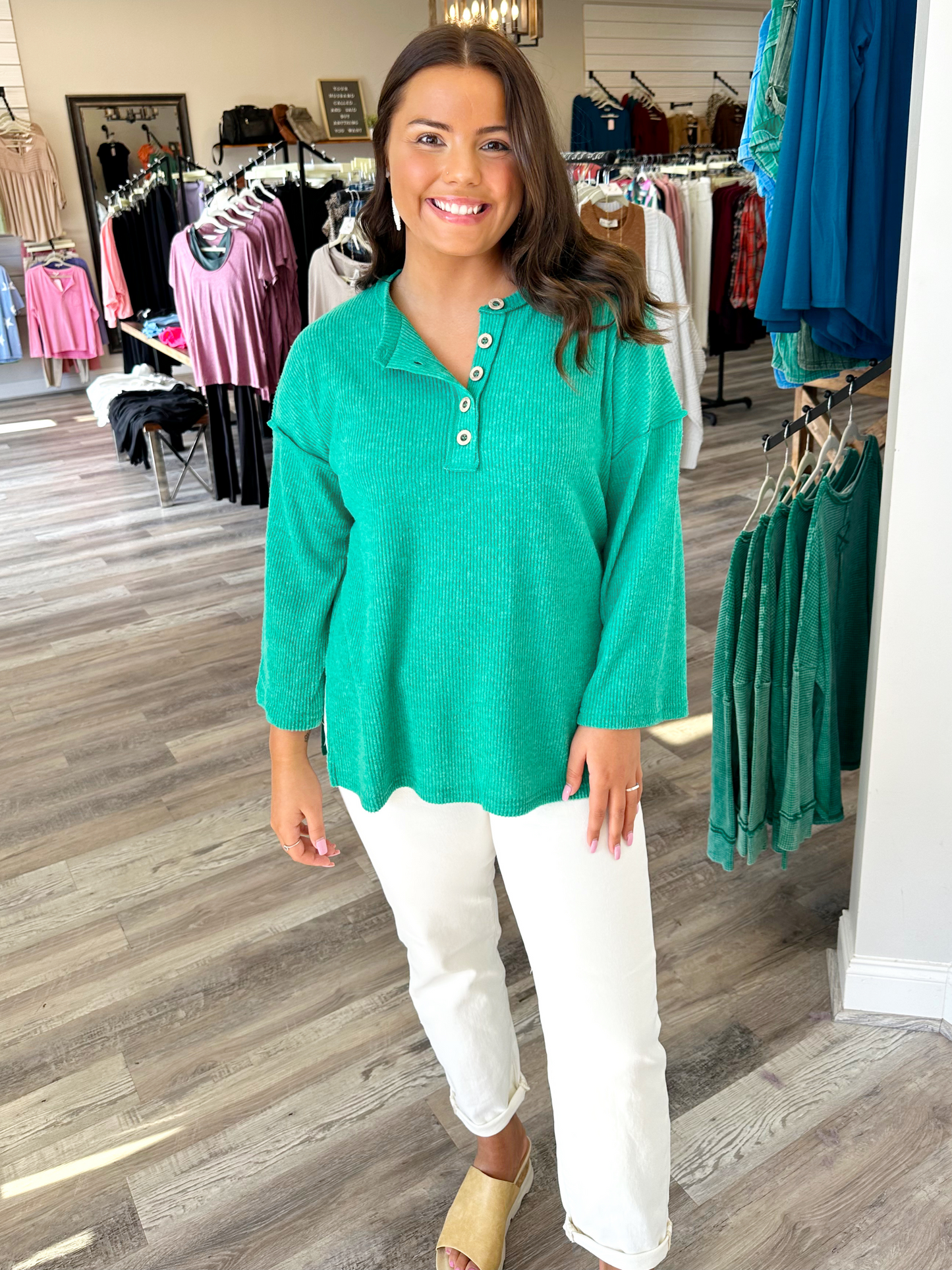 Hacci Henley Sweater