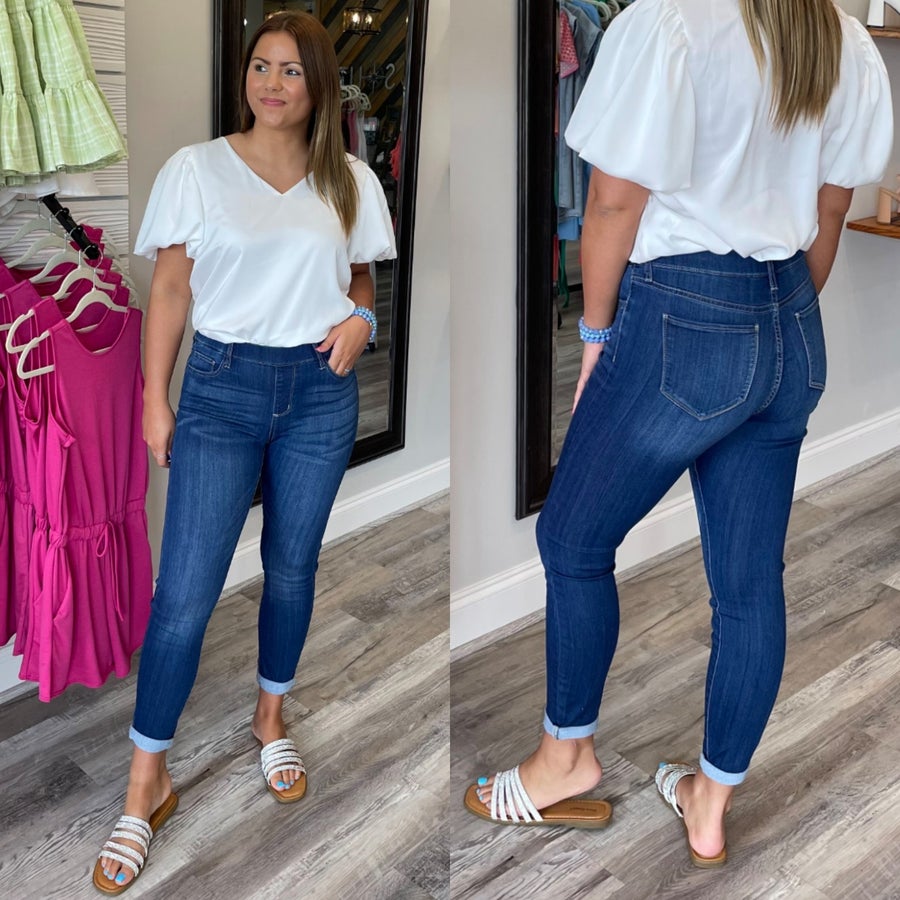 Denim Pull On Skinny**Final Sale**