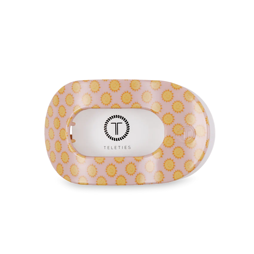 Teleties Sunny Days Ahead Medium Flat Round Hair Clip