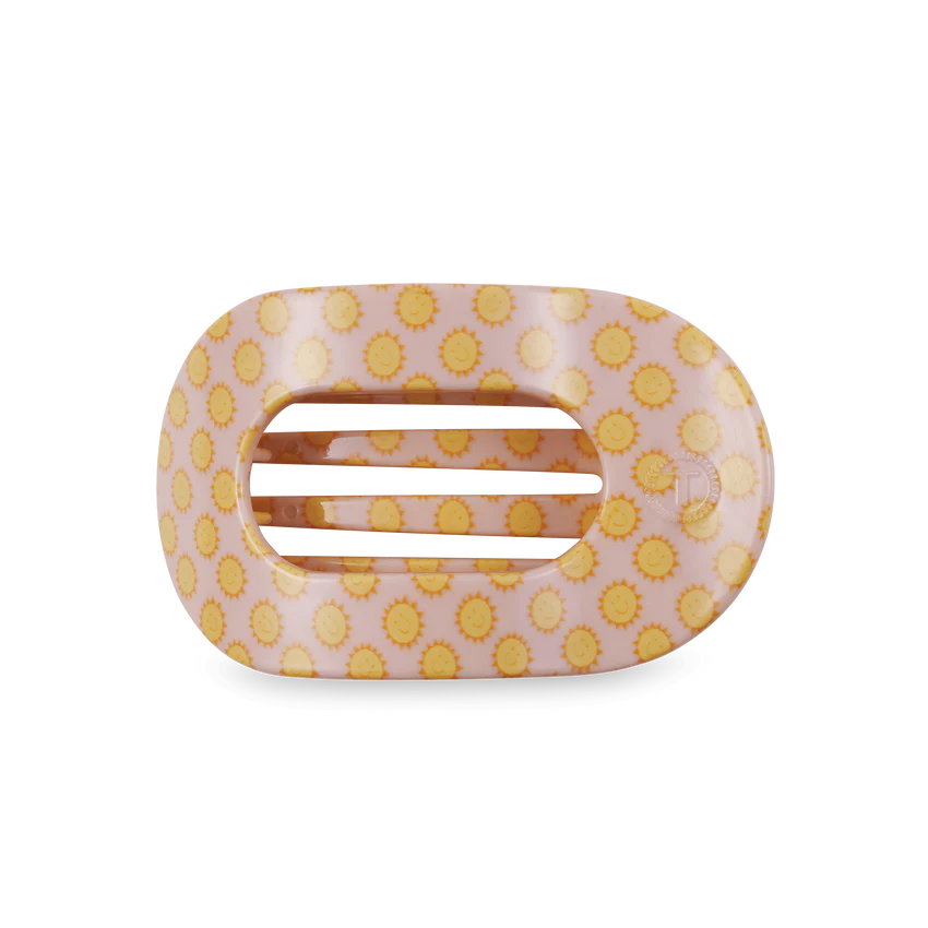 Teleties Sunny Days Ahead Medium Flat Round Hair Clip