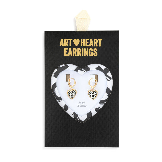 Art Heart Earrings- FINAL SALE