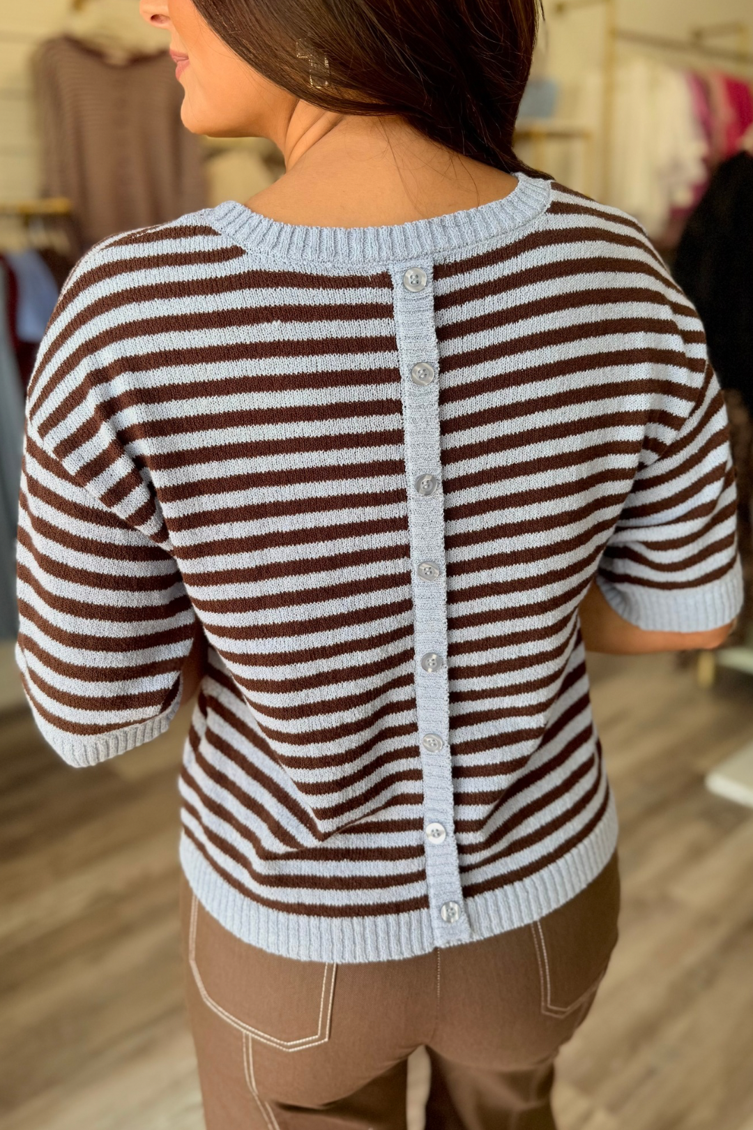 Simply Striped Sweater Top