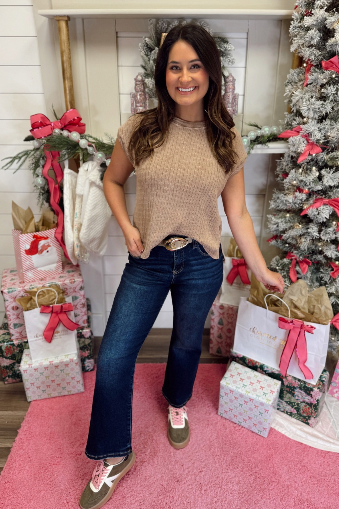 Toasted Taupe Rib Tee