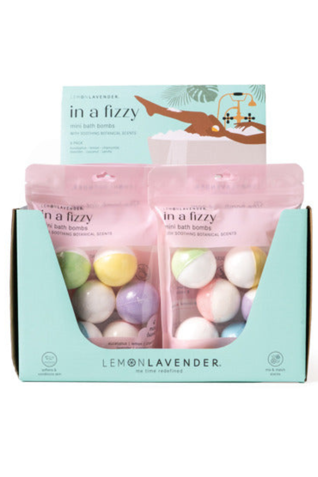 Lemon Lavender In a Fizzy Mini Bath Bombs