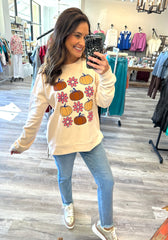 Pumpkin & Flowers Soft Style Tunic