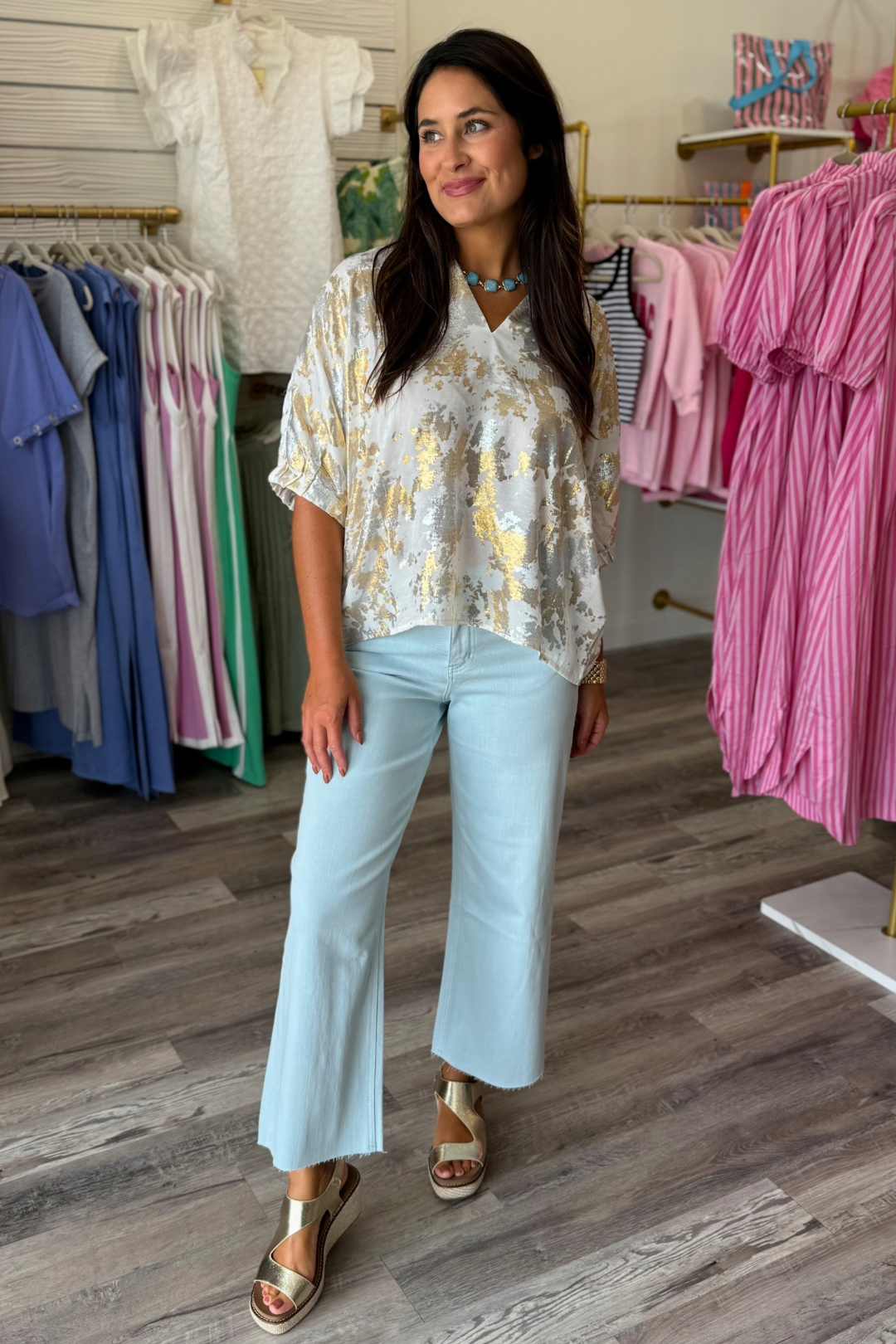 Metallic Glow Dream Top