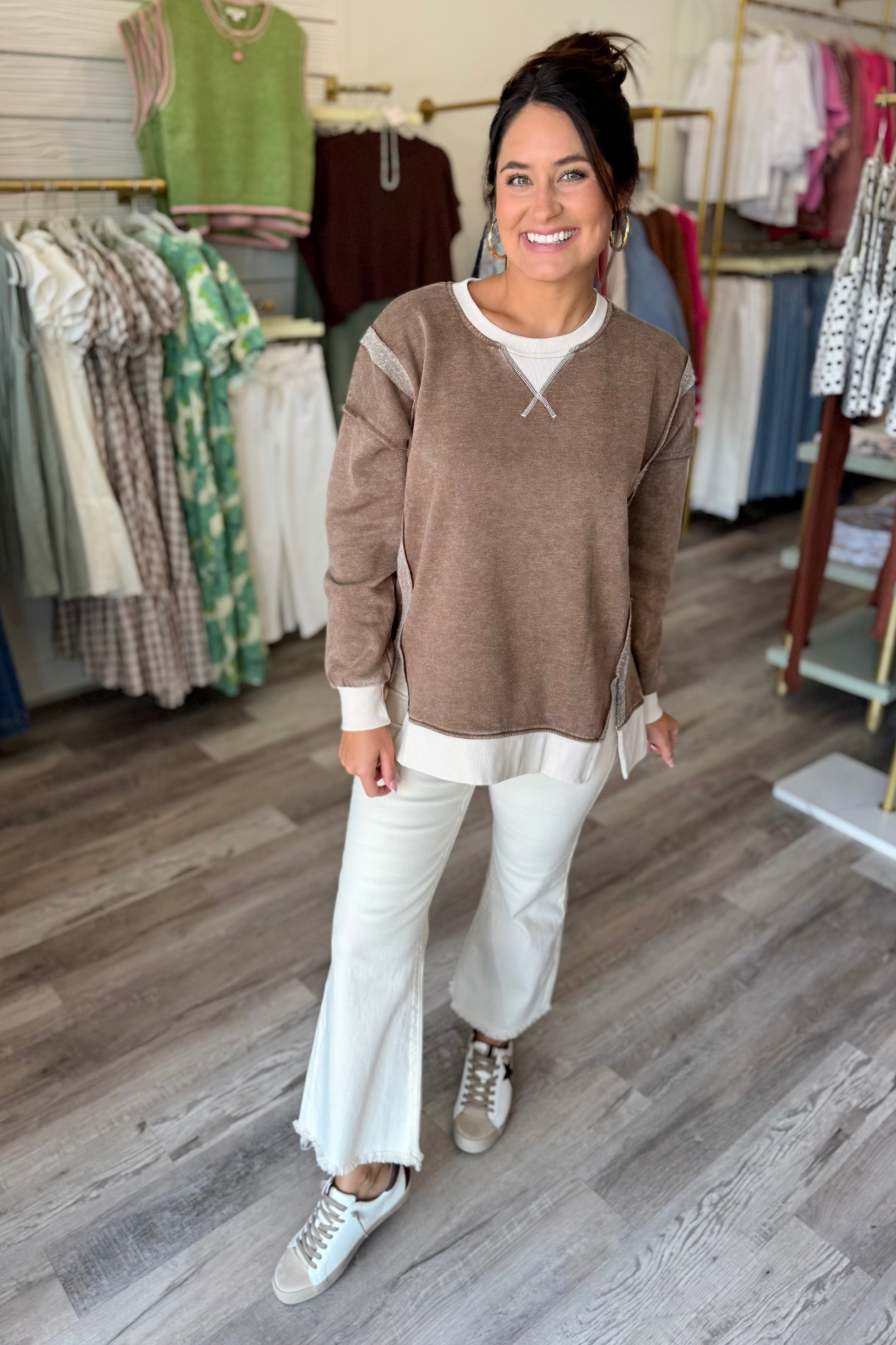 Cozy Contrast Pullover