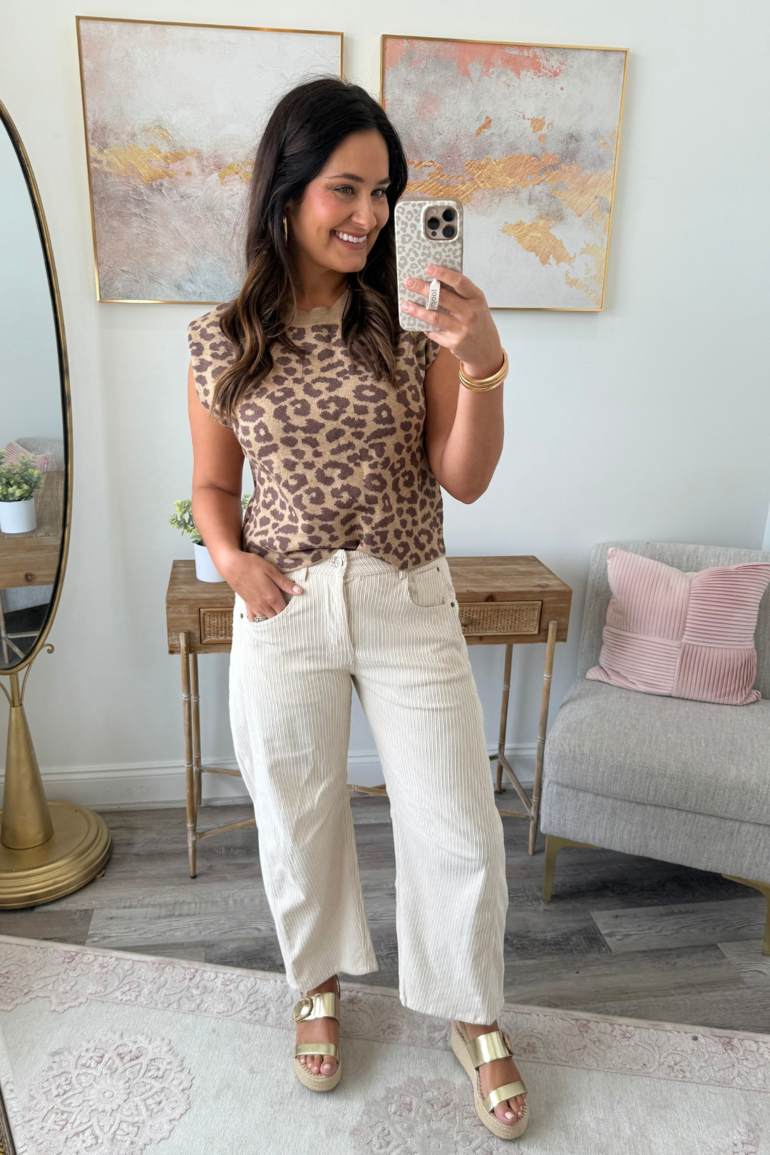 Cord Crush Barrel Pants