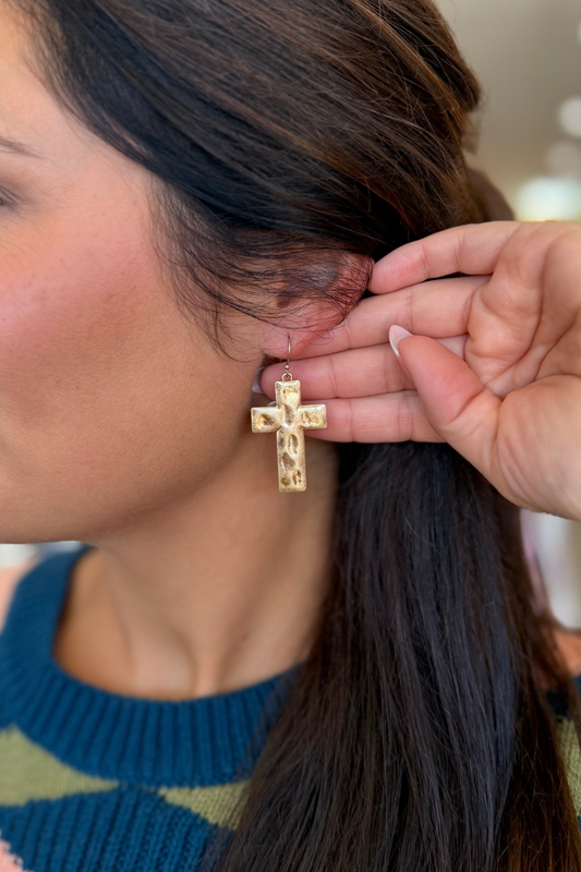 Faithful Cross Earrings