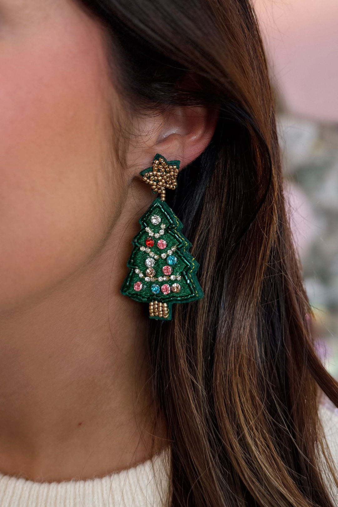 Soul Stacks Holiday Spirit Beaded Earrings