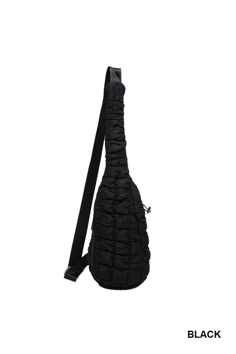 Quilted Puffy Crossbody Sling Bag