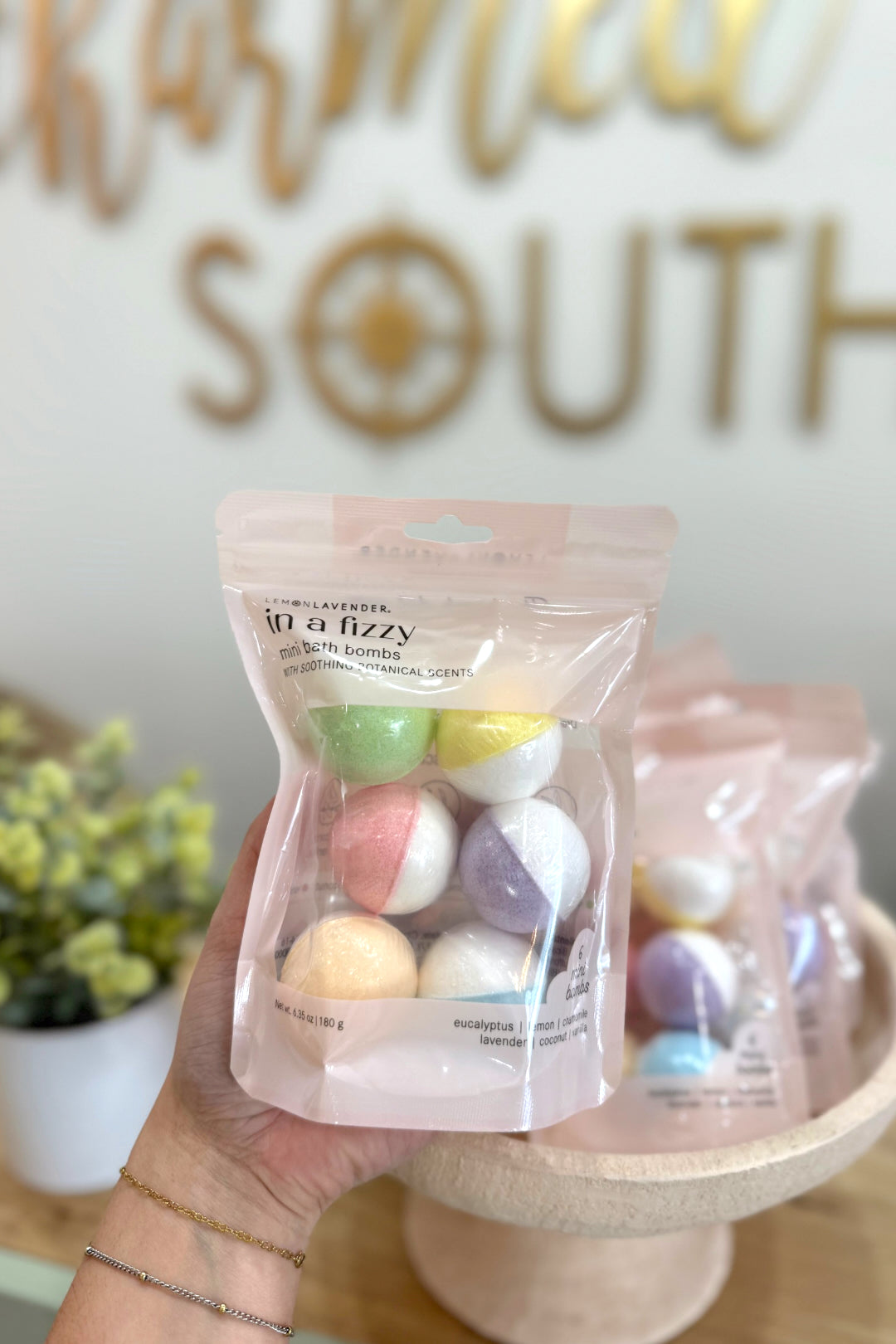 Lemon Lavender In a Fizzy Mini Bath Bombs