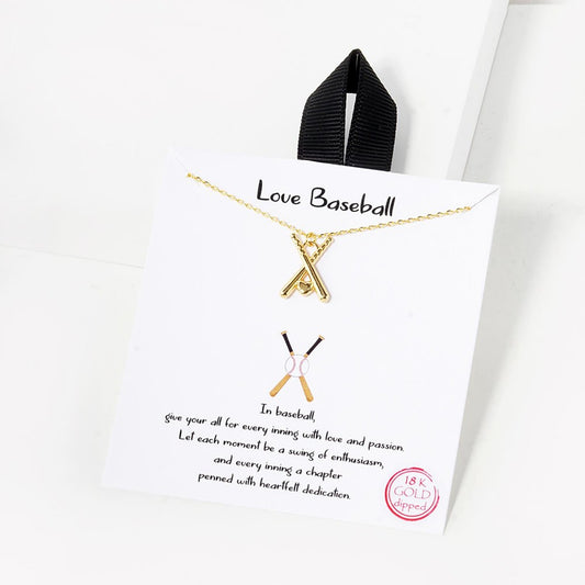 The Love of Baseball Necklace