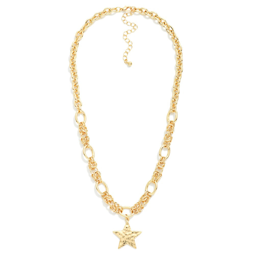 Golden Liberty Star Necklace