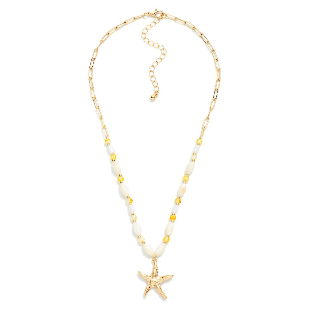 Seaside Glow Starfish Necklace